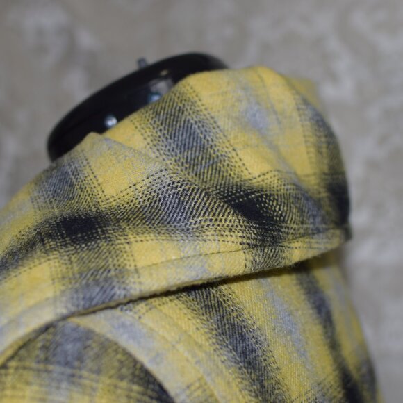 90’s Le Chateau Yellow Plaid Bomber Jacket - Picture 8 of 16